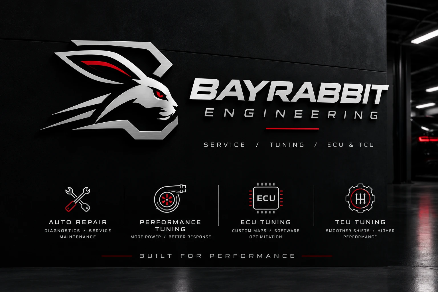 Bayrabbit Engineering shop sign concept